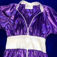 Vintage《Do Rags Designs》Shiny Purple Jump Suit