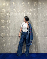 Vintage《LONELY LADIES》1970s Girl Silk Screen Printed T-shirt