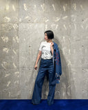 Vintage《LONELY LADIES》1970s Girl Silk Screen Printed T-shirt