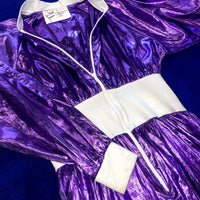 Vintage《Do Rags Designs》Shiny Purple Jump Suit