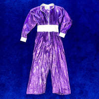 Vintage《Do Rags Designs》Shiny Purple Jump Suit