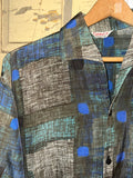 Vintage《Catalina》50s Patterned Silk Shirt