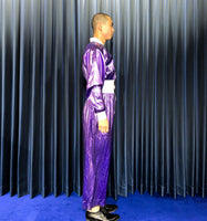 Vintage《Do Rags Designs》Shiny Purple Jump Suit