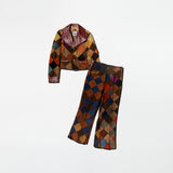 Vintage《INTERNATIONAL FASHION》Suede Jacket&Pants Set-up