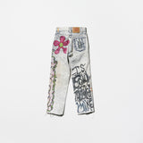 Vintage《Levi's》“Yellow Submarine” Hand Painted Denim Pants（for Boys or Kids）