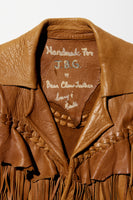 Vintage Handmade Rough Out & Fringe Leather Jacket