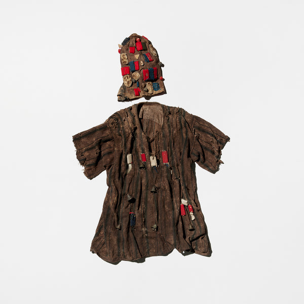 Vintage Mud Cloth Pull-over Shirt&Hut Made in Ghana