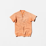 Vintage《PILGRIM》Painted Half-zip&Half Sleeve Sweat Shirt