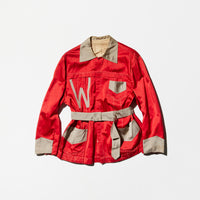 Vintage Red Satin Jockey Jacket