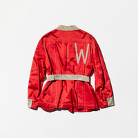 Vintage Red Satin Jockey Jacket