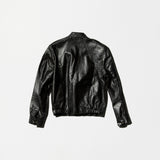 Vintage Edgy Cutting Leather Jacket