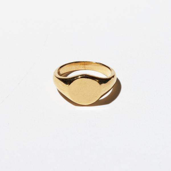 Deadstock Gold Overlay Plane Signature Ring